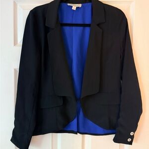 Olive & Oak Black Blazer with Blue Interior